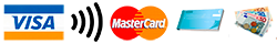 Carte Visa, Sans contact, Mastercard, Chèque, espèce